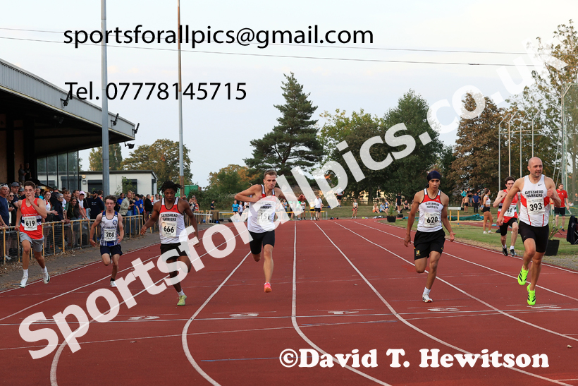 200 metres, 2025 NEGP No 6 Monkton, Wednesday, August 13th.  Photo: David T. Hewitson/Sports for All Pics